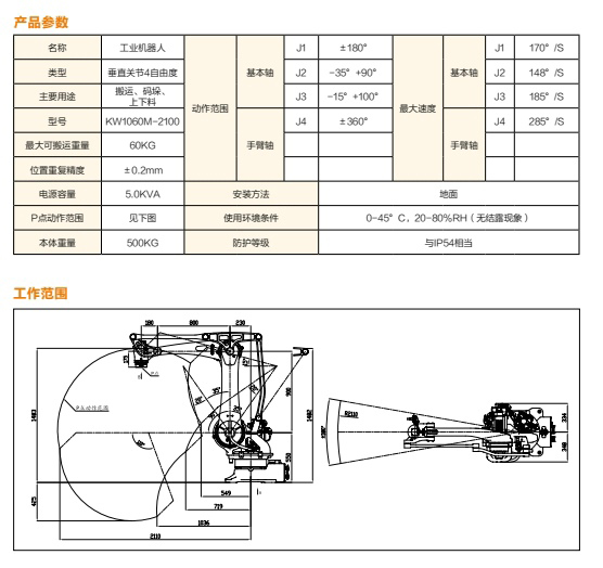 碼垛機器人技術參數(shù) 碼垛機器人技術參數(shù)